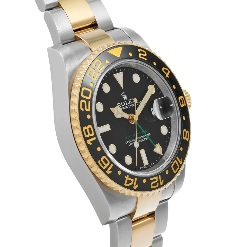 Rolex GMT-Master II 40mm Black Dial in Stainless Steel & Yellow Gold - Jackson Hole Jewelry Company