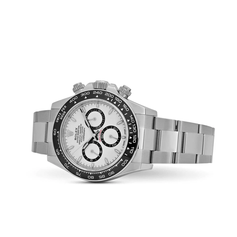Rolex Daytona “Panda” 40mm in Oystersteel with White Dial & Black Cerachrom Bezel - Jackson Hole Jewelry Company