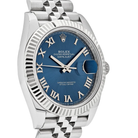 Rolex Datejust 41mm Blue Roman Dial Fluted Bezel SS/WG Jubilee - Jackson Hole Jewelry Company