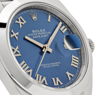 Rolex Datejust 41mm Smooth Blue Roman Dial SS/WG Jubilee - Jackson Hole Jewelry Company