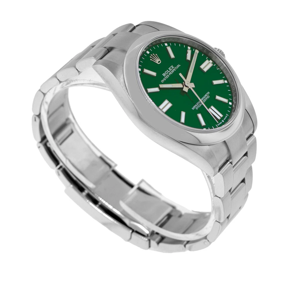 Rolex Oyster Perpetual 41mm Green Dial in Oystersteel - Jackson Hole Jewelry Company