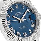 Rolex Datejust 41mm Blue Roman Dial Fluted Bezel SS/WG Jubilee - Jackson Hole Jewelry Company