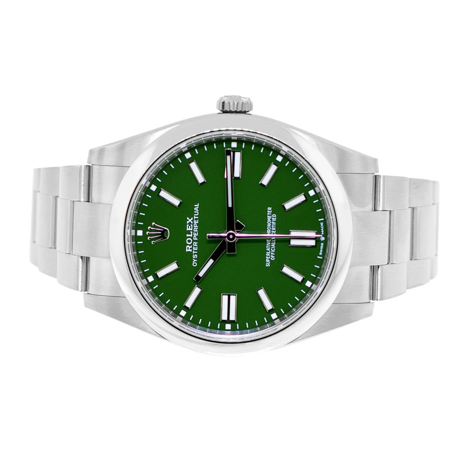 Rolex Oyster Perpetual 41mm Green Dial in Oystersteel - Jackson Hole Jewelry Company