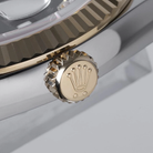 Rolex Datejust 36mm Black Diamond Dial Fluted Bezel in Steel and Yellow Gold - Jackson Hole Jewelry Company