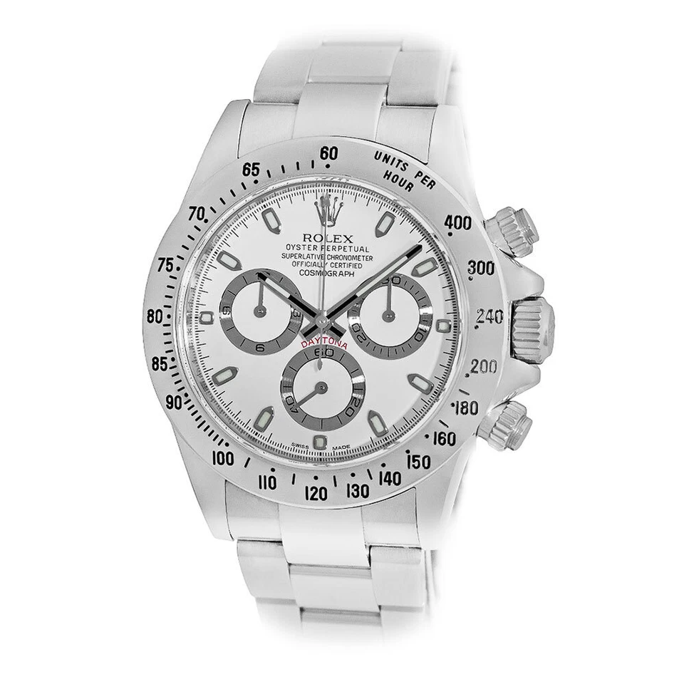 Rolex – Cosmograph Daytona 40mm in Oystersteel with White Dial - Jackson Hole Jewelry Company