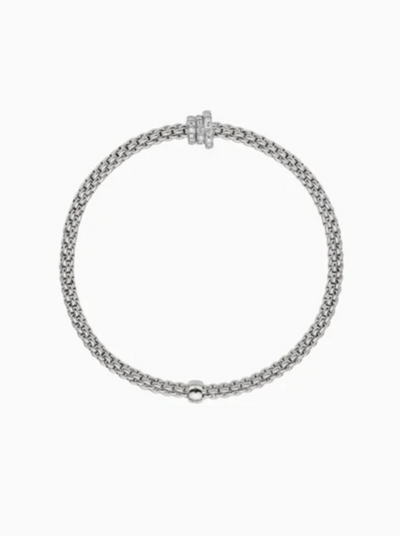 Fope Prima Flex'it Bracelet with Diamond Pavé - Jackson Hole Jewelry Company