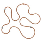 FOPE PRIMA 18K Gold Multi-Charm Flex'it Necklace with White Diamonds - 0.37 carats - Jackson Hole Jewelry Company