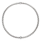 FOPE EKA 18K Gold Necklace with White Diamond Pavé Rondel - 0.40 carats - Jackson Hole Jewelry Company