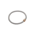 FOPE SOLO 18K Gold Flex’it Bracelet with White Diamond Rondel - 0.10 carats - Jackson Hole Jewelry Company