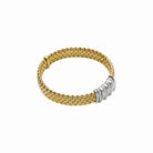FOPE PANORAMA 18K Gold Flex’it Bracelet with White Diamond Rondels - 0.30 carats - Jackson Hole Jewelry Company