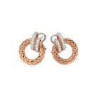 FOPE SOLO 18K Gold Earrings with White Diamond Pavé - 0.22 carats - Jackson Hole Jewelry Company