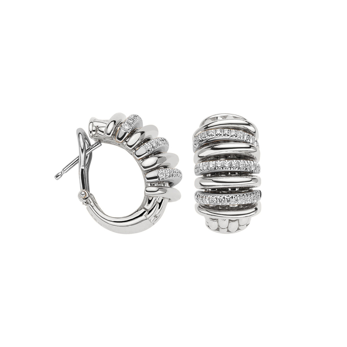 FOPE PANORAMA 18K Gold Earrings with White Diamonds - 0.46 carats - Jackson Hole Jewelry Company