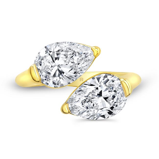 Dueling Pears Bypass Ring - Jackson Hole Jewelry Company