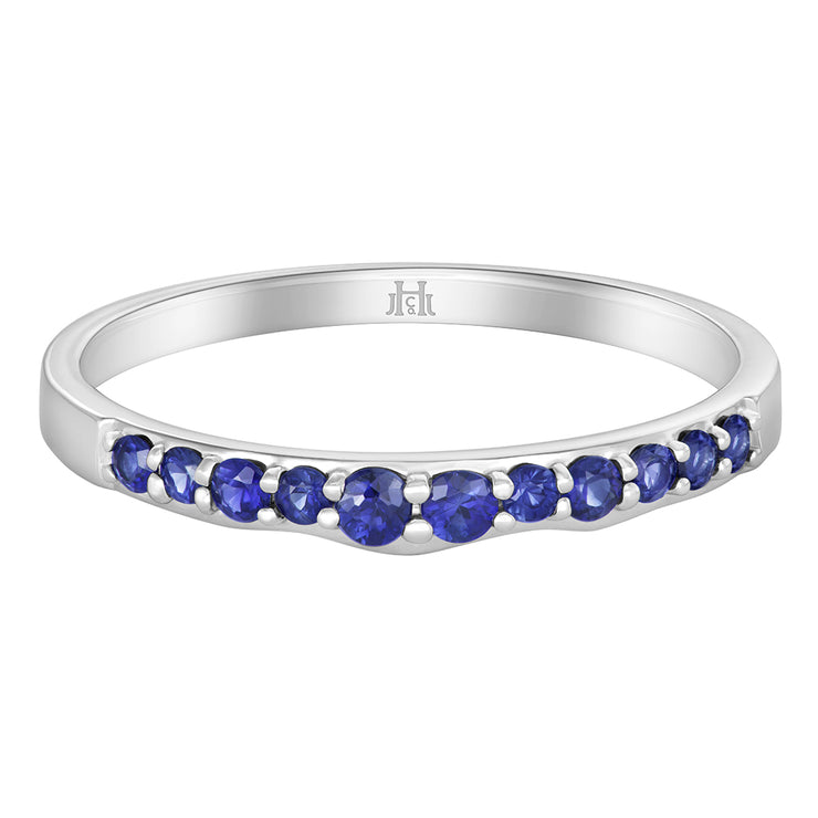 Teton Stacking Ring Snake River Sapphire Band Only - Jackson Hole Jewelry Company