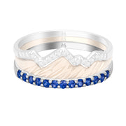 Teton Stacking Ring Snake River Sapphire Band Only - Jackson Hole Jewelry Company