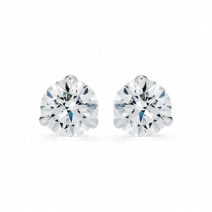 1.5 Carat Round Diamond Martini Stud Earrings - Jackson Hole Jewelry Company