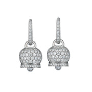 Chantecler Campanella Earrings 18KT White Gold & Pave Diamonds - Jackson Hole Jewelry Company