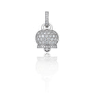 Chantecler Campanella Charm 18KT White Gold & Pave Diamonds - Jackson Hole Jewelry Company