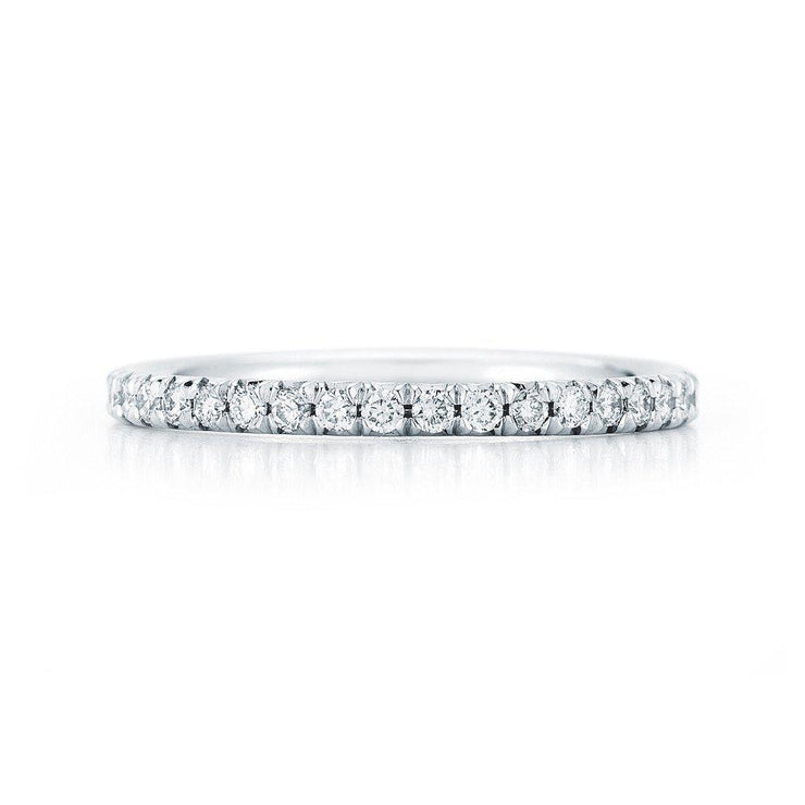 18 Karat French Cut Diamond Pavé  1.5mm Eternity Band Only - Jackson Hole Jewelry Company