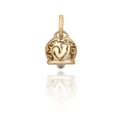 Chantecler Campanella Charm 18K Yellow Gold & Diamond - Jackson Hole Jewelry Company