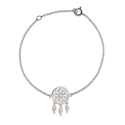 18K White Gold With Diamonds Dreamcatcher Bracelet - Jackson Hole Jewelry Company