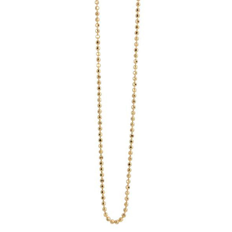 Julez Bryant 14k Gold 1.0mm Diamond Cut Ball Chain - Jackson Hole Jewelry Company