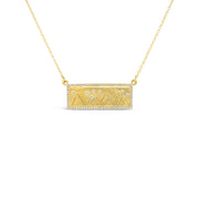 Julez Bryant 14k Yellow Gold Mountain Bar Necklace - Jackson Hole Jewelry Company