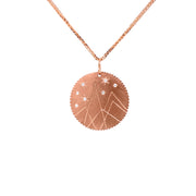 Julez Bryant 14k Rose Gold Small Mountain Medallion - Jackson Hole Jewelry Company