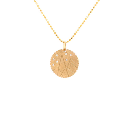 Julez Bryant 14k Yellow Gold Small Mountain Medallion - Jackson Hole Jewelry Company