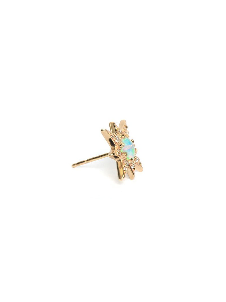 ANZIE Aztec Mini Starburst Stud Earrings with Opal, Turquoise or Clear Topaz - Jackson Hole Jewelry Company