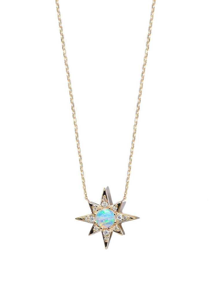ANZIE Aztec Mini Starburst Necklace with Opal or Turquoise - Jackson Hole Jewelry Company