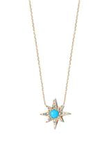 ANZIE Aztec Mini Starburst Necklace with Opal or Turquoise - Jackson Hole Jewelry Company