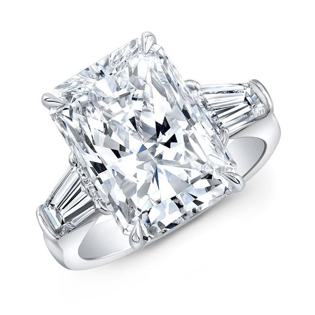 Three Stone Radiant Diamond Ring - Jackson Hole Jewelry Company