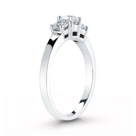 3 Stone Round Diamond Ring - Jackson Hole Jewelry Company