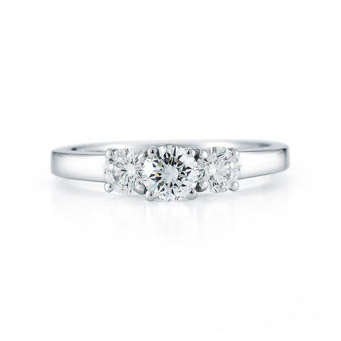 3 Stone Round Diamond Ring - Jackson Hole Jewelry Company