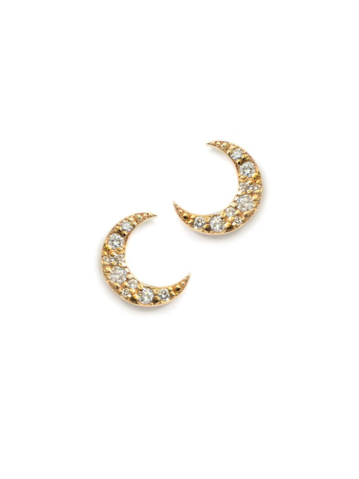 ANZIE Aztec Large Moon Crescent Studs - Jackson Hole Jewelry Company