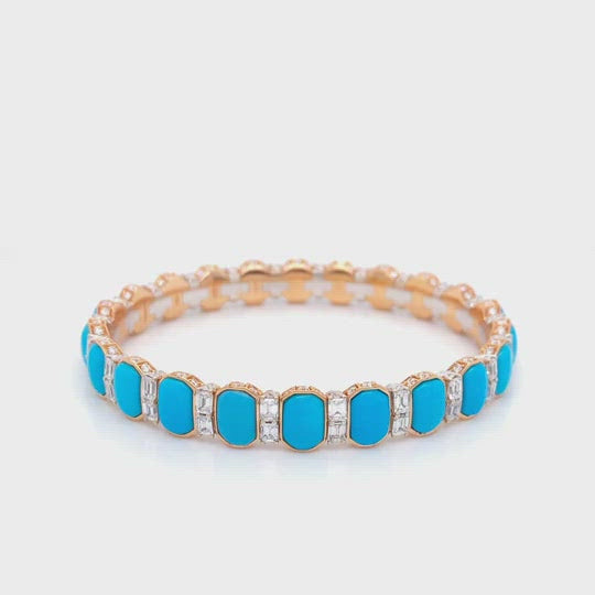 Picchiotti Xpandable™ Turquoise and Diamond Bracelet