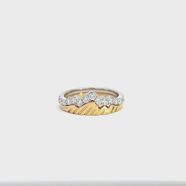 LUXE EDITION: 18 Karat Teton Stacking Rings™ (2 Ring Set) Yellow