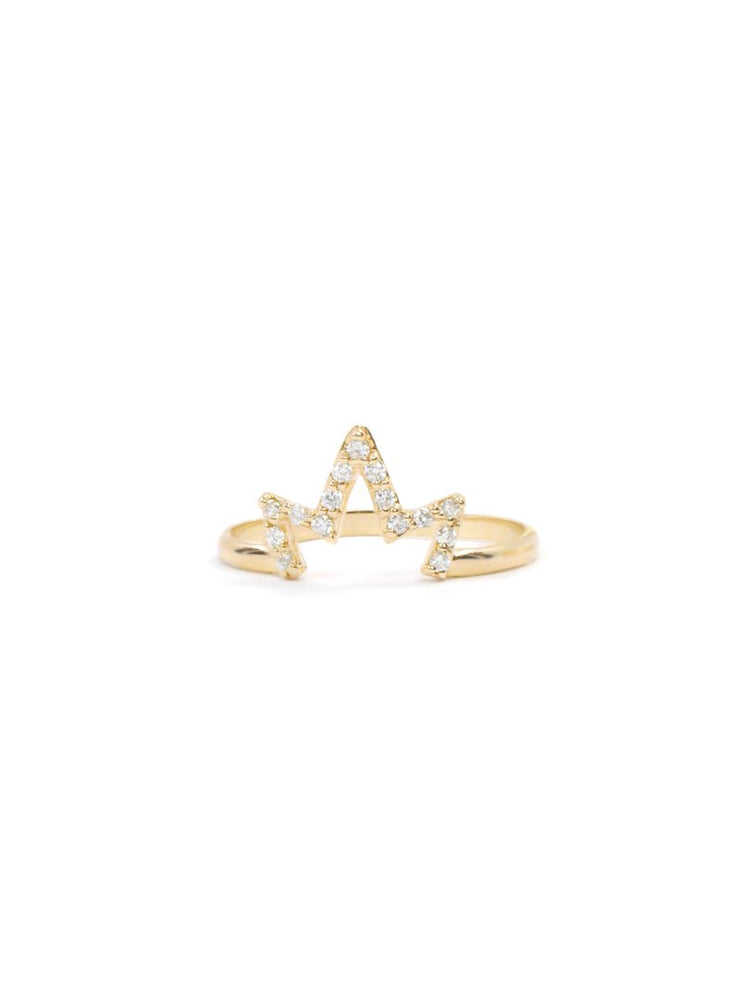 ANZIE Aztec Starburst Zig Zag Diamond Pavé Ring - Jackson Hole Jewelry Company