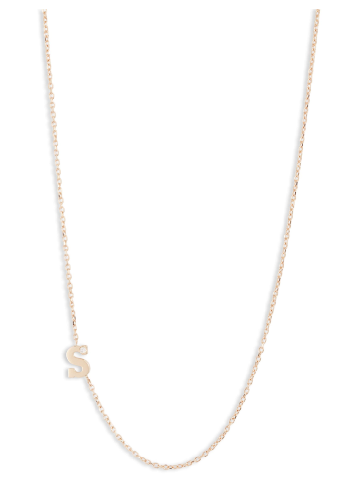 ANZIE Love Letter Single Diamond Necklace - Jackson Hole Jewelry Company