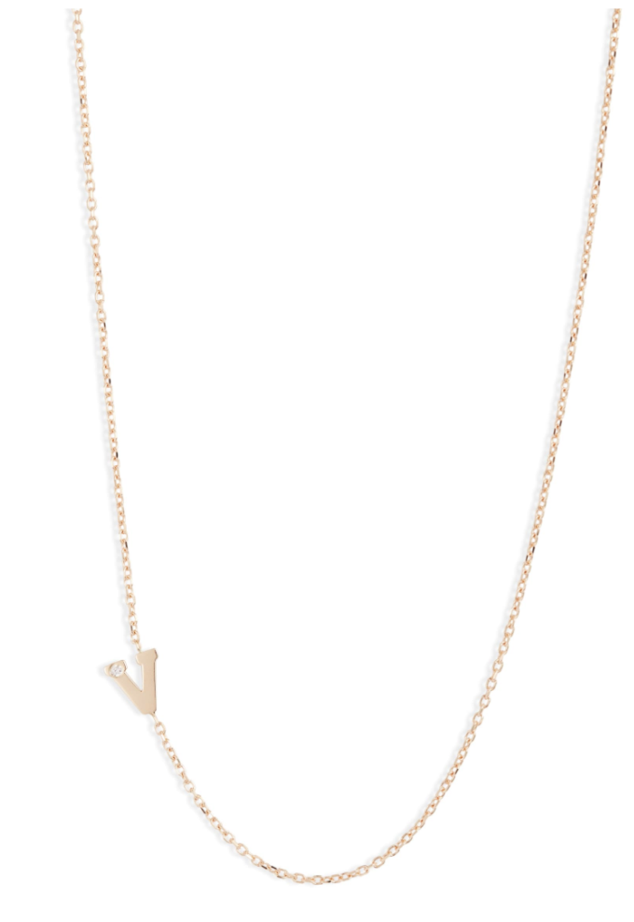 ANZIE Love Letter Single Diamond Necklace - Jackson Hole Jewelry Company