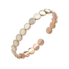 Chantecler Pailettes 18K Pink Gold, Diamond & White Enamel Bracelet - Jackson Hole Jewelry Company