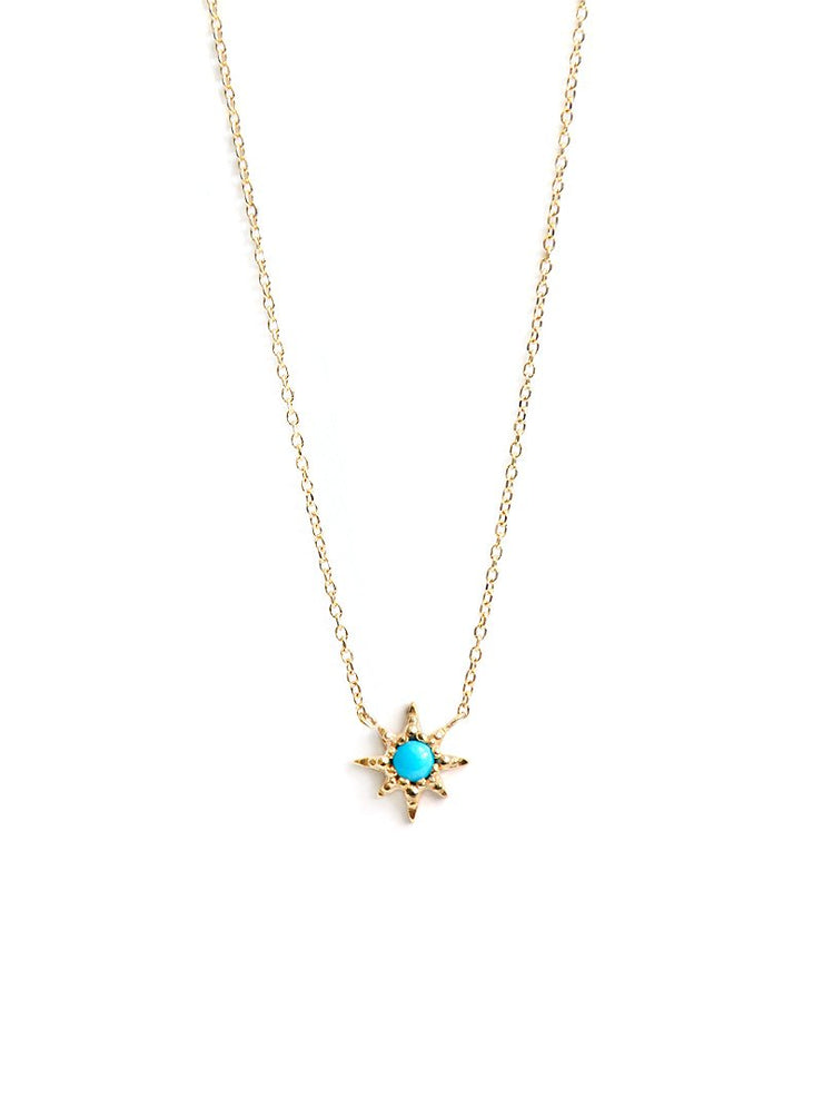 ANZIE Micro Aztec Starburst Necklace 14K Gold - Jackson Hole Jewelry Company