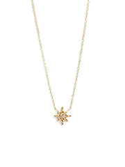 ANZIE Micro Aztec Starburst Necklace 14K Gold - Jackson Hole Jewelry Company