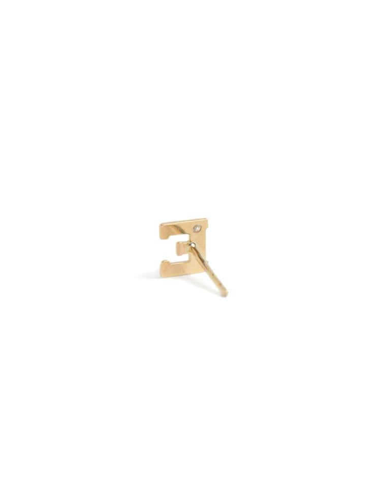 ANZIE Love Letter Single Diamond Stud, A to Z - Jackson Hole Jewelry Company