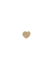 ANZIE Love Letter Pavé Heart Stud - Jackson Hole Jewelry Company