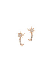 ANZIE Micro Aztec North Star Half Hoop Earrings - Jackson Hole Jewelry Company