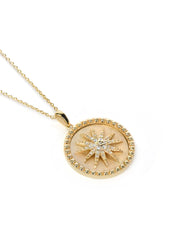 ANZIE Aztec Dew Drop Celestial Burst Medallion Necklace - Jackson Hole Jewelry Company