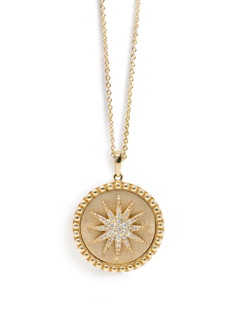 ANZIE Aztec Dew Drop Celestial Burst Medallion Necklace – Jackson Hole ...