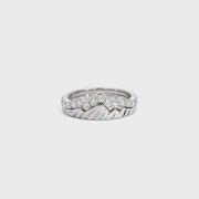 LUXE EDITION: 18 Karat Teton Stacking Rings™ (2 Ring Set) White